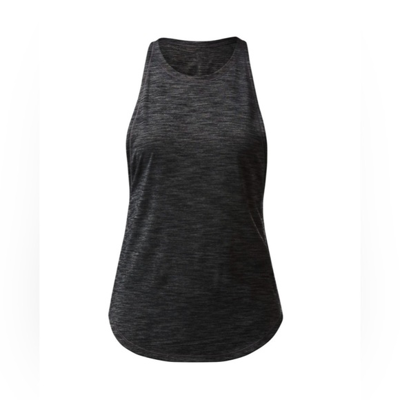 Lululemon Sweat Date Tank Heathered Black - Size 4 - Picture 6 of 9